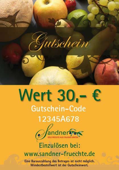 Gutschein 30 EURO