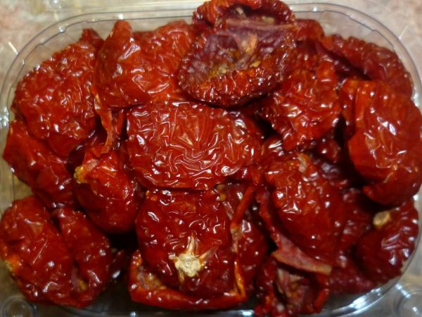 Getrocknete Datteltomaten - Ernte 2020